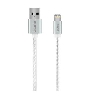 Kabel USB Acme USB-A - Lightning 1 m Srebrny (KABKAACMCB203102) 2