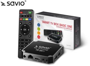 Odtwarzacz multimedialny Savio Smart TV Box Basic One TB-B01 1