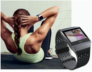 Smartwatch Fitbit Ionic Pomarańczowy  (IONIC BLAU/KUPFE) 4