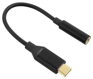 Adapter USB Hama USB-C - Jack 3.5mm Czarny  (135717) 1