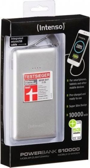 Powerbank Intenso Slim iDual S10000 10000 mAh Srebrny  (7332531) 3