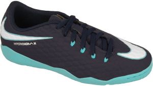 Nike Buty halowe juniorskie HypervenomX Phelon III IC Jr czarno-niebieskie r. 35 (852600-414) 1
