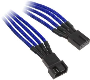 BitFenix Kabel przedłużający 4Pin, 30cm, niebieski (BFA-MSC-4F30BK-RP) 1