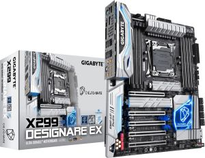 Płyta główna Gigabyte X299 Designare EX, X299, DDR4, SATA3, M.2, WiFi, USB 3.1 Gen2, ATX (GA-X299 DESIGNARE EX) 1