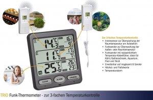 Stacja pogodowa TFA 30.3062.10 Trio Wireless Thermometer - 30.3062.10 3