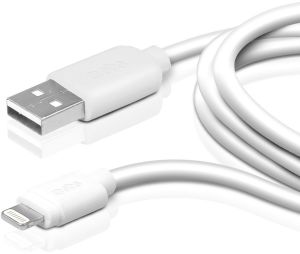 Kabel USB SBS Mobile USB-A - 1 m Biały (TECABLEUSBIP5L) 1