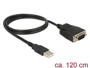 Kabel USB Delock USB-A - RS-232 1.2 m Czarny (62955) 1