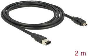 Delock Firewire 6-pin - Firewire 4-pin, 2m, Czarny (82577) 2