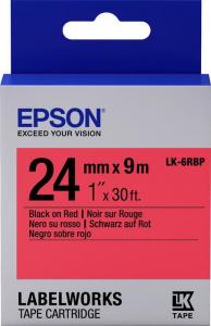 Epson Taśma LK6RBP Czarny/Czerwony (C53S656004) 1