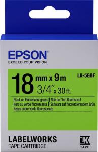 Epson Taśma LK5GBF Czarny/Zielony (C53S655005) 1