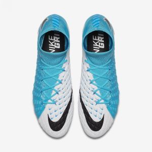 Nike Buty męskie Hypervenom Phantom III DF FG biało-niebieskie r. 44 (860643 104) 3