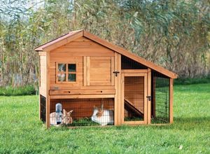 Trixie Klatka dla królików 'Natura' z ogrodzeniem, 151x107x80 cm (TX-62335) 1