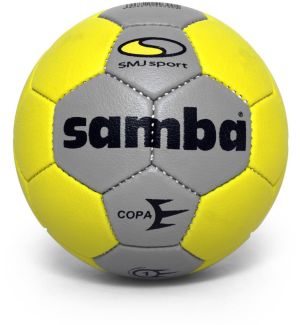 SMJ sport Piłka ręczna Samba Copa Junior szaro-żółta r. 1 (5381) 1