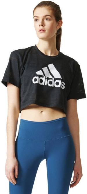 Adidas Koszulka damska AEROKNIT CROP T czarna r. L (BQ5791) 1