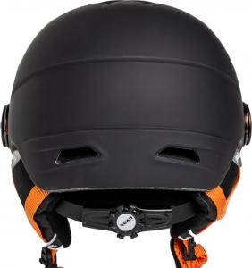 Uvex kask narciarski dziecięcy Junior Visor Pro black-orange mat roz. 54-56 cm (5661912805) 3