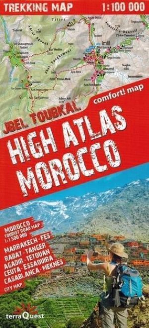 Maroko Atlas Wysoki (High Atlas Maroko) trekking map 1