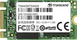 Dysk SSD Transcend MTS400 64GB M.2 2242 SATA III (TS64GMTS400S) 1