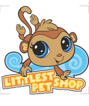 Sticker BOO DEKORACJA ŚCIENNA Małpka Littlest Pet Shop 1
