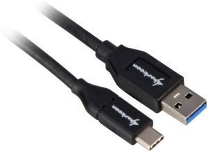 Kabel USB Sharkoon USB-A - USB-C 1 m Czarny (4044951021147) 1