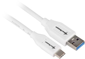 Kabel USB Sharkoon USB-A - USB-C 1 m Biały (4044951021161) 1