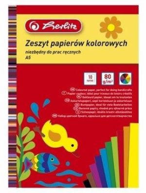 Herlitz Papier kolorowy A5/10 kartek 1