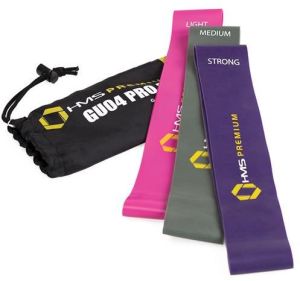 HMS Mini Band GU04 Pro Set różne poziomy oporu w zestawie wielokolorowy 3 szt. 2