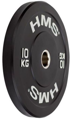 HMS Talerz Olimpijski BBR10 Bumper 10 kg czarny (17-61-016) 2