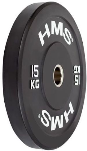 HMS Talerz Olimpijski BBR15 Bumper 15 kg czarny (17-61-017) 2