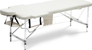 Bodyfit Stół, łóżko do masażu Aluminiowe 2 segmentowe beżowe XXL (552) 1