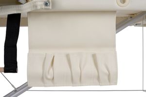 Bodyfit Stół, łóżko do masażu Aluminiowe 2 segmentowe beżowe XXL (552) 12