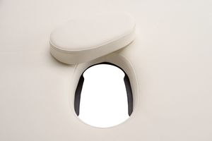 Bodyfit Stół, łóżko do masażu Aluminiowe 2 segmentowe beżowe XXL (552) 9