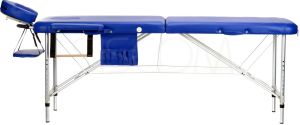 Bodyfit Łóżko aluminiowe do masażu 2 segmentowe niebieskie (469) 3