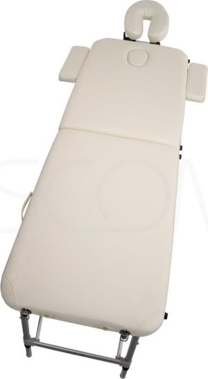 Bodyfit Łóżko aluminiowe do masażu 2 segmentowe beżowe (468) 3