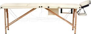 Bodyfit Łóżko do masażu 3 segmentowe beżowe + dodatki + torba gratis 2