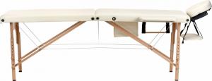 Bodyfit Łóżko do masażu 2 segmentowe beżowe 2