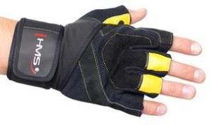 HMS Rękawice na siłownię RST01 czarno-żółte r. XL (17-63-203) 3