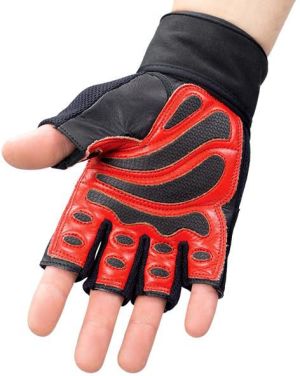 HMS Rękawice na siłownię RST01 czarno-czerwone r. M (17-63-206) 4