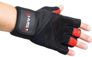 HMS Rękawice na siłownię RST01 czarno-czerwone r. XXL (17-63-209) 3