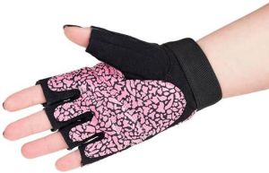 HMS Rękawice na siłownie RST03 różowo-szare r. S (17-63-220) 4