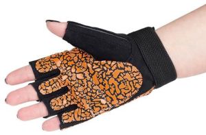 HMS Rękawice na siłownie RST03 pomarańczowo-szare r. M (17-63-226) 4