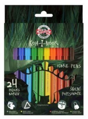 Koh I Noor Flamastry Dino 24 kolorów (254242) 1