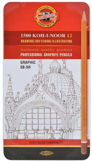 Koh I Noor Ołówek grafitowy 1502/III 5B-5H, 12 szt. (166869) 1