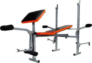 Funfit Ławka treningowa pod sztangę z modlitewnikiem (703) 8