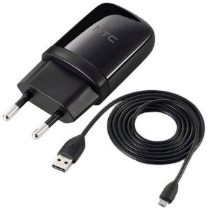 Ładowarka HTC TC-E250 + kabel 1A czarna (BL000109) 1