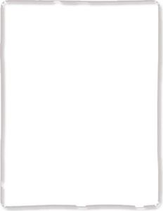 Ramka biała panelu dotykowego do iPad 2/3/4 - GSM009999 1