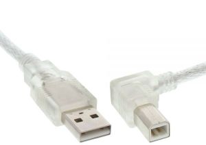 Kabel USB InLine USB-A - USB-B 5 m Przezroczysty (34556R) 1