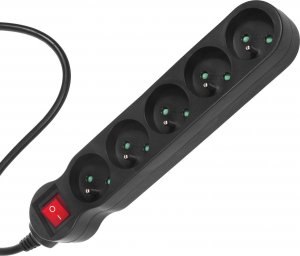 Listwa zasilająca Maclean Energy 5 gniazd 1.4 m czarna (MCE183) 3
