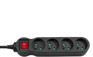 Listwa zasilająca Maclean Energy 4 gniazda 5 m czarna (MCE182) 3