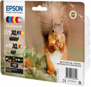 Tusz Epson Oryginalny zestaw tuszy 378XL+478XL Claria Photo HD (C13T379D4010) 3