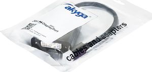 Adapter AV Akyga DisplayPort Mini - DVI-I czarny (AK-AD-37) 4